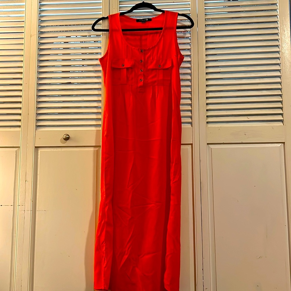 Forever 21 women dress Orange color size S